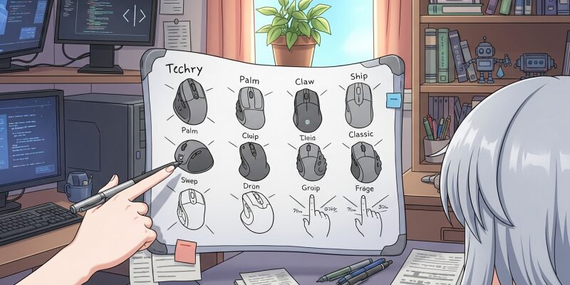 【おすすめゲーミングマウス】グリップスタイル別・形状適合チャート