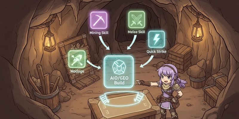 【Core Keeper】結論｜現環境で最強の近接スキル振りは「AIO/GEO型」