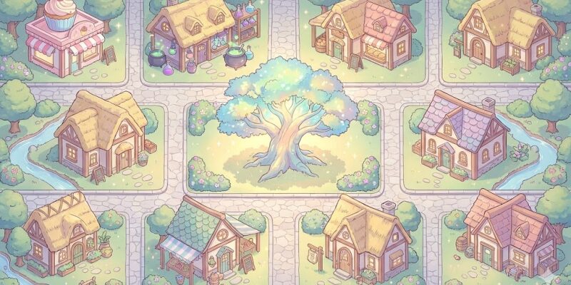 【冒険ダンジョン村2】魅力を中心にしたレイアウトを作ることで、冒険者の動きが安定し、売上が大きく伸びます。
