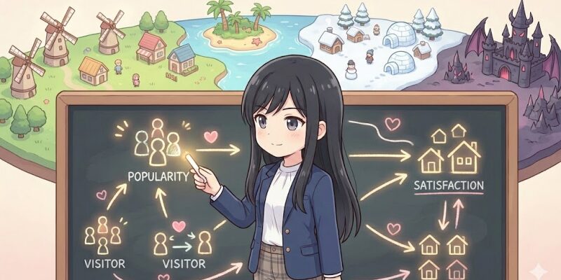 【冒険ダンジョン村2】人気と満足度の二段構造