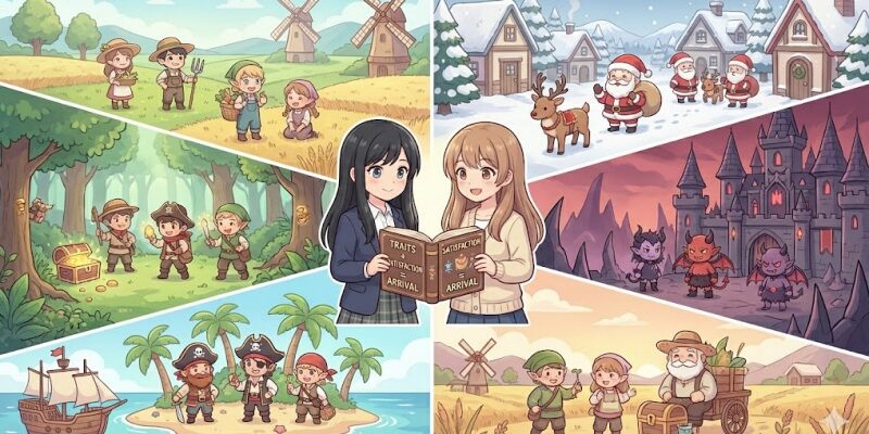 【冒険ダンジョン村2】特性と満足度が鍵になる