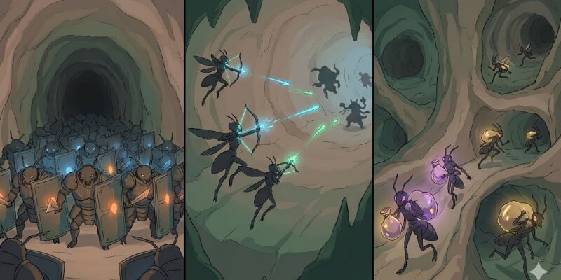 【ザ・アンツ】3兵種の役割と戦闘構造の再定義 強みが全く違う3兵種