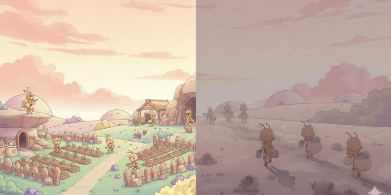 【ザ・アンツ】日本と海外の資源集め文化の違い 同じゲームでも常識が違います