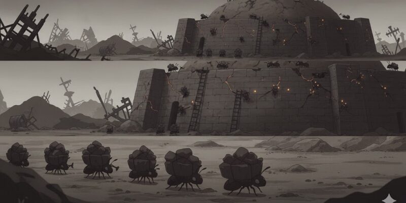 【ザ・アンツ】守衛の殲滅を強調する攻撃シーン