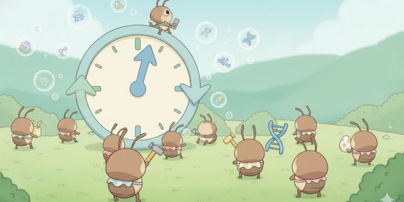 【ザ・アンツ】コロニー行動の基本構造と周期 一時間更新がすべての軸