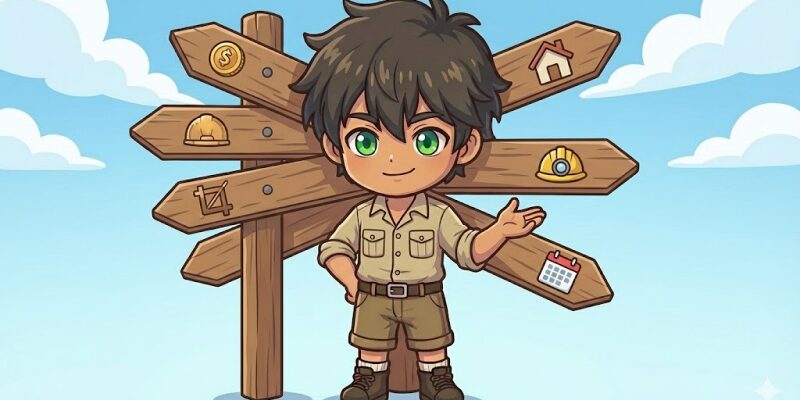 Dinkum　迷ったときの次の行動ガイド ここは地図の入口です