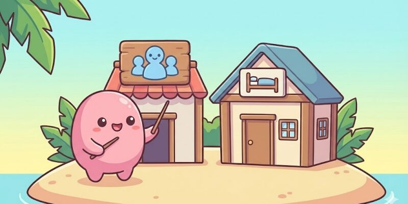 【Dinkum】訪問者プールとゲストハウスの役割を整理する