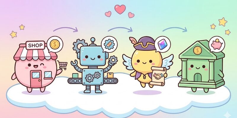 【Dinkum】経済装置の整理｜ジョン・ジミー・加工・銀行は何者か？