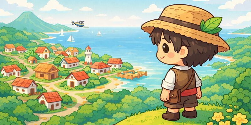 【Dinkum】結論｜ヘリコプターは「移動手段」ではなく、完成した町の証である