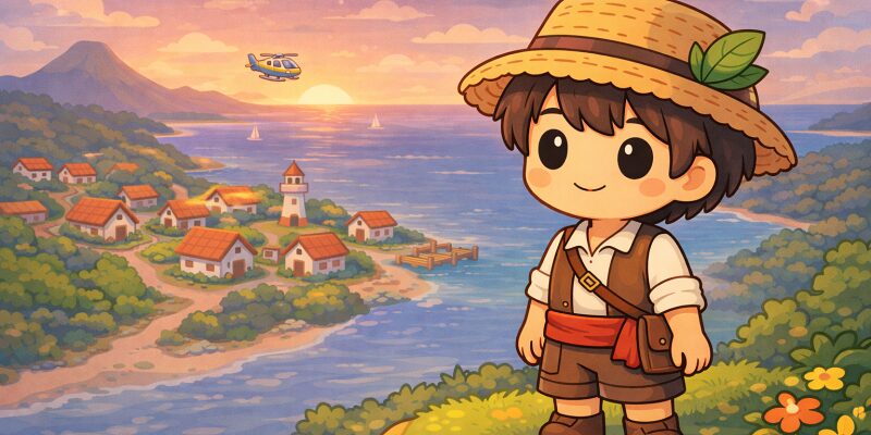 【Dinkum】ヘリコプターは移動手段ではなく、島が完成した証