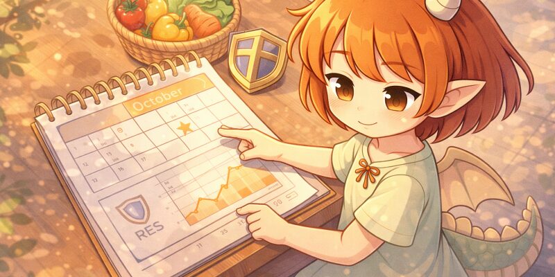 【DRAPLINE】序盤の分岐点｜マーサの好感度と10月までのRESライン