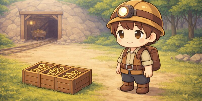 【Dinkum】古いカギは地下鉱山の報酬に触れるための通貨