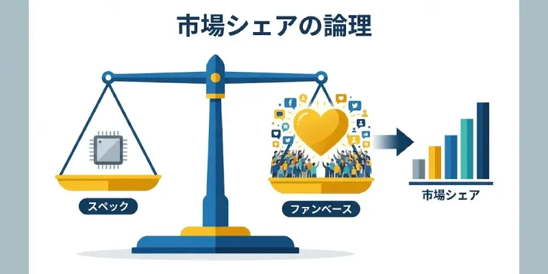 『ゲーム発展国++』せっかく自社ハードを完成させたのに、
市場シェアが思うように伸びないと、不安になりますよね。