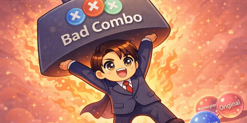 『ゲーム発展国++』マンネリペナルティ対策：傑作の合間に“独創的”を挟むと長期成長が伸びる