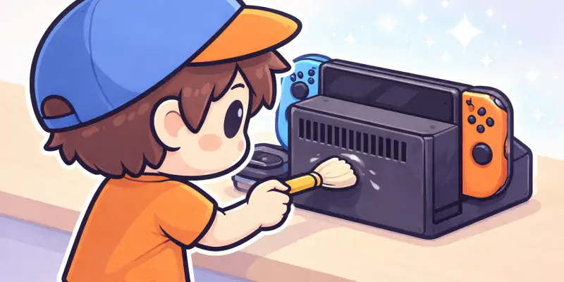 Switch 2：物理的なメンテナンス：排熱口のホコリ対策