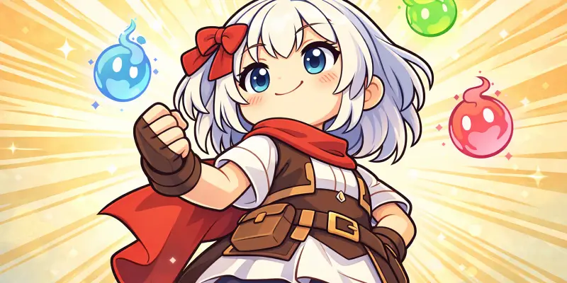 【リトルノア】敵を早く倒せれば、それだけ被弾の機会も減ります。 ただし本作では、単純に攻撃力の数値を上げるだけでは、思ったほど楽になりません。