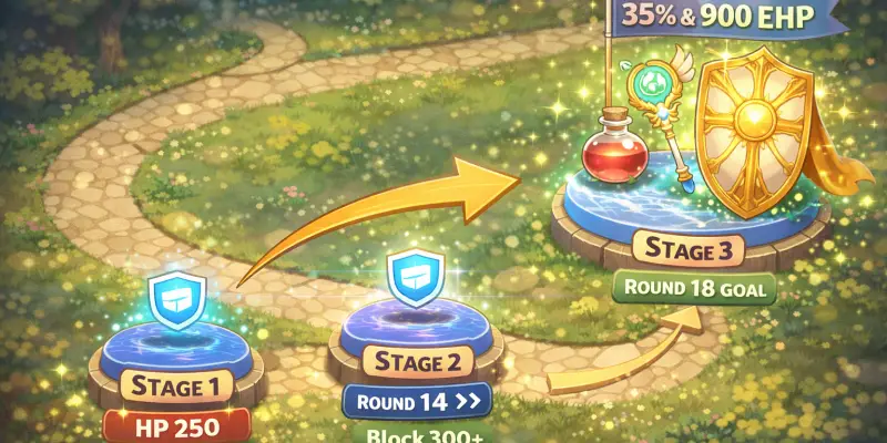 【バックパック・バトル】ラウンド18到達までの数値目標ロードマップ