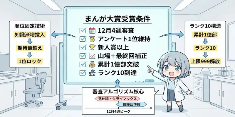 【まんが一本道〆】まんが大賞の受賞条件：AIが抽出する「新・受賞フラグ」