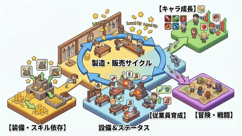 「Weapon Shop Fantasy」の基本システムを徹底解説