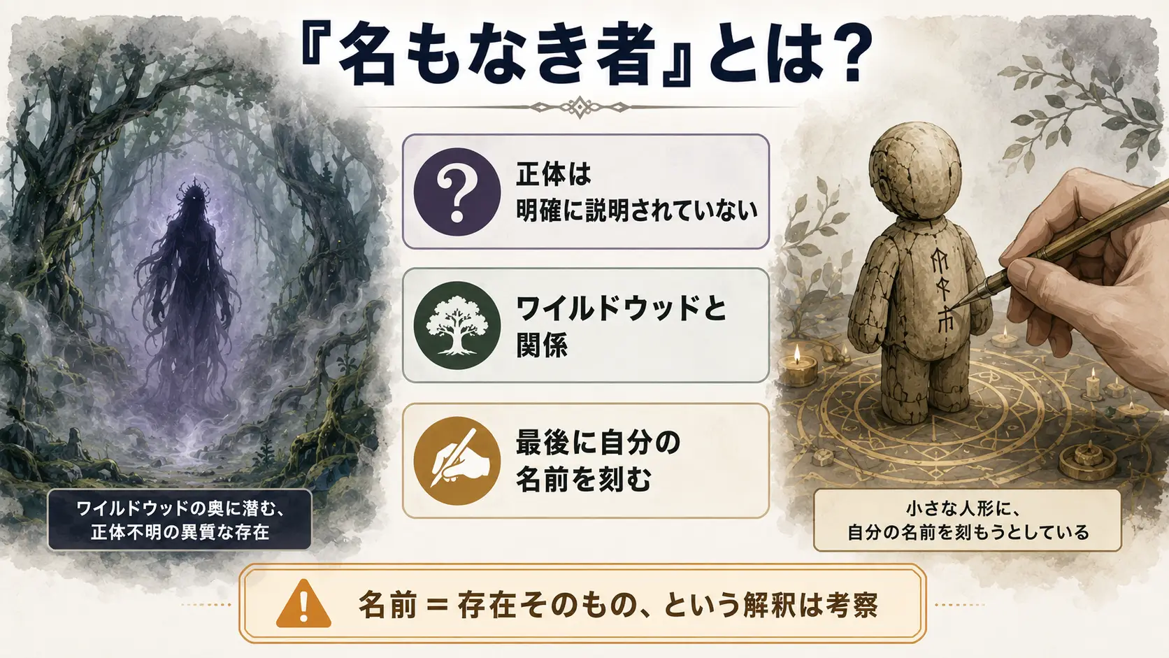 PoE2の名もなき者とワイルドウッド、名前を刻む儀式の意味を整理した考察図解